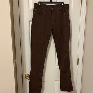 Levi's Men's Dark Brown Chinos